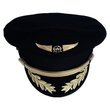 Custom Upscale Pilot Cap Airline Captain Hat Uniform Hat Party Cap Adult Men Military Hats 2024 - buy cheap