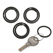 5 pçs metal preto edc chaveiro conectores de aço inoxidável mosquetão bloqueio chaveiro chaveiro diy ferramentas ao ar livre 2024 - compre barato