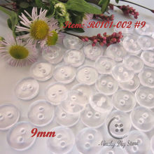 Sewing supplies 1000pcs 9mm (11/32") transparent bread resin buttons for baby clothing pad  buttons sewing accessoires wholesale 2024 - buy cheap