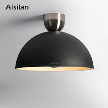 Aisilan Modern LED ceiling light surface mounted  Nordic style for dining room foyer bedroom corridor kitchen AC85-260 Black 6W 2024 - buy cheap