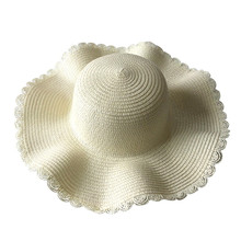 Crianças verão chapéu de palha diy chapéu para meninas praia panamá crianças chapéus de sol bonés chapéu do bebê 2024 - compre barato