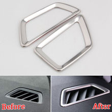 For 2017 Peugeot 5008 3008 GT 2pcs Stainless Steel Air Conditioner Outlet Vent Decorative Frame Cover Accessories Car Styling 2024 - buy cheap