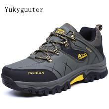 Trekking-zapatos de senderismo para hombre, zapatillas deportivas al aire libre, botas de escalada impermeables, antideslizantes, para caminar, acampar, de talla grande, 39-47 2024 - compra barato