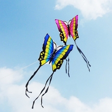 Bela borboleta kite brinquedo ao ar livre esporte presente para crianças com corda cauda 35 drive 2024 - compre barato