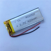 Сменный литий-полимерный аккумулятор Dinto 1 шт. 420 мАч 3,7 в 402050 042050 для MP3 MP4 MP5 Bluetooth гарнитуры 2024 - купить недорого