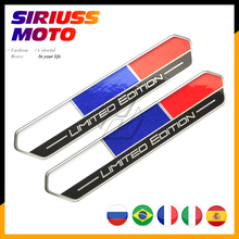 Russia Flag Limited Edition Sticker Motorcycle Tank Decal Italy Brazil Spain France Flag Stickers for Motorbike for Car Styling 2024 - buy cheap