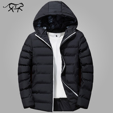Winter Jacket Men Brand Warm Padded Hooded Collar Overcoat Fashion Casual Brand Parka Male Coat Hoodies Slim fit Plus Size 4XL 2024 - buy cheap