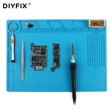 DIYFIX S140 Soft Silicone Soldering Pad Heat Insulation Mat Desk Maintenance Platform for Electrical Components Repair Station 2024 - buy cheap