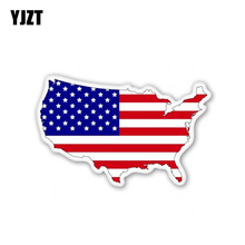 Yjzt 10.3cm * 6.4cm mapa bandeira dos eua decalque patriótico acessórios para carro pvc adesivo de carro 6-0824 2024 - compre barato