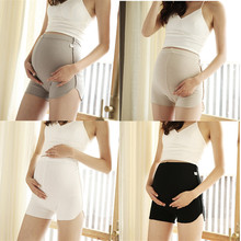 Леггинсы для беременных с регулируемой талией эластичные Защитные шорты для беременных женщин Корректирующее Белье для беременных средней длины до бедра 2024 - купить недорого