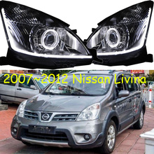 Acessórios do carro, faróis para livina 2007-2012/2013 ~ 2018 para livina cabeça lâmpada led drl lente, hid xenon bi-xenon 2024 - compre barato