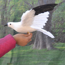 large 32x60cm spreading wings seagull toy simulation seagull,plastic foam & feathers model,display prop,Decoration gift w5579 2024 - buy cheap