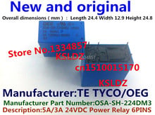 Free shipping lot (5pieces/lot) 100%Original New TE TYCO OEG OSA-SH-224DM3 OSA-SS-224DM3 6PINS 5A 24VDC Power Relay 2024 - buy cheap