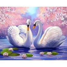 5D Diamond Painting Square Daimond Painting swan Mosaic Rhinestone Embroidery Painting Y2747 2024 - buy cheap