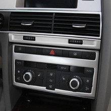 Cubierta de ajuste de marco decorativo para aire acondicionado de consola central, 2 piezas, para Audi A6 C5 C6 2005-2011, acero inoxidable 2024 - compra barato