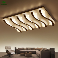 Modern Wave Acrylic Led Ceiling Lights Lamparas Simple Metal Living Room Led Ceiling Light Luminarias Led Ceiling Lamp Fixtures 2024 - buy cheap