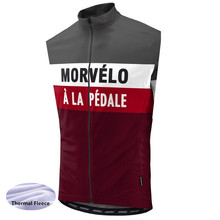 Morvelo Winter Thermal thermal sleeveless Cycling Vest Men Warm Fleece Cycling jerseys/ Bicycle Bike Clothing / Gilet ciclismo 2024 - buy cheap