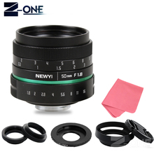 Camera verde lente de 50mm f1.8 Lente APS-C Multi-revestido de Filme + C Monte para SONY E Mount A6300 A6500 A6100 A6000 NEX-7 NEX-6 NEX-F3 2024 - compre barato