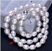 Классическое ожерелье из белого жемчуга в стиле барокко, 11-12 мм, 18 дюймов, 925s 2024 - купить недорого