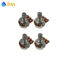 New 4pcs A250K & B250K Mini Guitar Pots Potentionmeters Guitar Audio Tone Volume Switch Pots Short Split Shaft 15mm 2024 - buy cheap