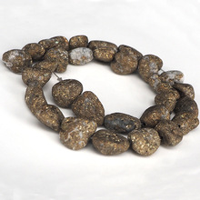 Natural Pyrite Stone Beads DIY Jewelry Making Accessories 8-10mm 12-14mm 15-20mm Pick Size Loose Polishing Pyrite Stone Beads 2024 - buy cheap