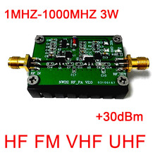 2 МГц-700 МГц 3 Вт HF VHF UHF FM-передатчик широкополосный Радиочастотный усилитель мощности для любительской радиолюбительской рации коротковолновый пульт дистанционного управления 2024 - купить недорого