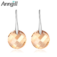 Anngil-brincos de noiva clássicos originais, cristal de alta qualidade, moda feminina, joias para casamento 2024 - compre barato
