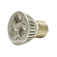 E27 LED 3 Вт прожектор Светодиодная лампа 3 шт. 1 Вт AC85-230AC Бесплатная доставка 10 шт./лот 2024 - купить недорого