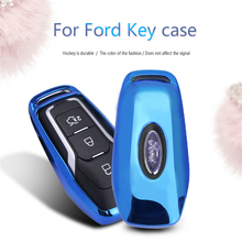 Мягкий чехол для автомобильного ключа из ТПУ для Ford Fiesta St Mk7 Mondeo Mk4 Mk3 4 Fusion Focus 2 3 Mk2 Ecosport Ka Key Ring Shell Accessories 2024 - купить недорого