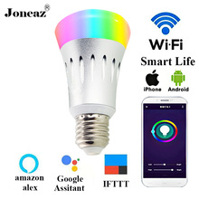 E27 B22 E14 ampoule WIFI Bulb rgbw dimmable Smart bulbs lampara led light alexa Google Assistant IFTTT dropshipping Joneaz 2024 - buy cheap