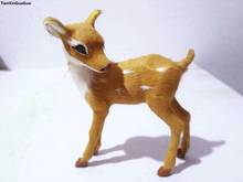 about 10x4x12cm simulation sika deer hard model polyethylene& furs turn head back deer,handicraft home decoration gift s1550 2024 - buy cheap