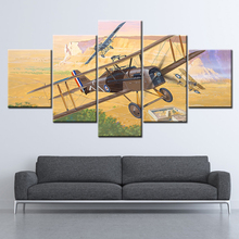 Canvas Painting WWI Royal Aircraft 5 Pieces Wall Art Painting Modular Wallpapers Poster Print Home Decor free shipping 2024 - buy cheap