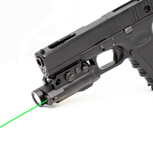 Lanterna de led cree q5 e mira a laser verde, defesa pessoal, combo para pistola ou rifle, envio direto 2024 - compre barato