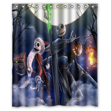 Fhddk Scottshop Custom the nightmare before christmas Shower Curtain High Quality Waterproof Polyester Fabric  Shower Curtain 2024 - buy cheap