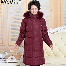 AYUNSUE Female Down Jacket Plus Size Warm Winter Coat Jackets for Elderly Women Parkas Mujer 2020 Long Coats Abrigos Mujer KJ485 2024 - buy cheap
