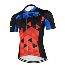 Aogda 2019 Summer Short Sleeve Cycling Shirt Men Team Outdoor Bicycle Clothing Tops Breathable Quick Dry Mountain Bike Jersey 2024 - buy cheap