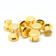 Free shipping 12pcs brass Gold plated RCA cap RCA socket protect cover cap 2024 - купить недорого