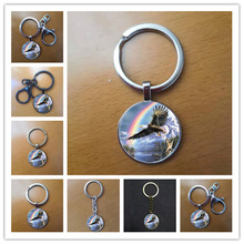 New Eagle Flying Photo keychain  Cabochon glass and alloy men's and women's key ring pendant fashion jewelry 2024 - buy cheap