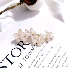New Sweet Fairy Crystal Pearl Flower Hair Clip For Women Fashion Statement Wedding Party Girls Hair Pins Accessories 2024 - buy cheap