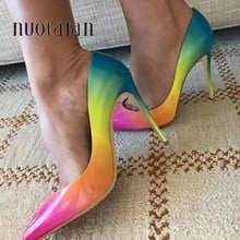 2019 women pumps patent leather high heels 12cm/10cm/8cm pointed toe sexy ladies stiletto heels shoes woman Party Wedding shoes 2024 - buy cheap