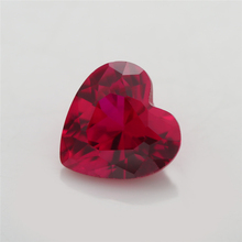 50 шт. 3x3 ~ 10x10 мм в форме сердца свободный корунд темно-красный цвет синтетический камень для ювелирных изделий DIY драгоценные камни камень 8 # 2024 - купить недорого