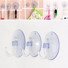 1Pcs 4 Sizes Wall Hooks Hanger Transparent Soft Strong Suction Cup Sucker Towel Hooks for Kitchen Bathroom Accessories 2024 - buy cheap