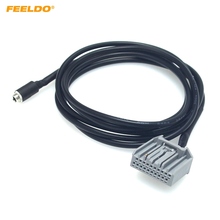 FEELDO автомобильный аудио 3,5 мм разъем AUX провод для Honda CRV Civic Accord AUX вход Интерфейс адаптер кабель # HQ6052 2024 - купить недорого