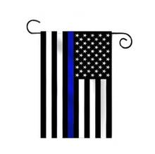 aerlxemrbrae  45cmx30cm Thin Blue Line garden  Flag Police Cops Law Enforcement  Polyester Garden  Banner 2024 - buy cheap