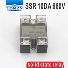 10DA SSR Control 3-32V DC output 48~660VAC High voltage single phase AC solid state relay 2024 - buy cheap