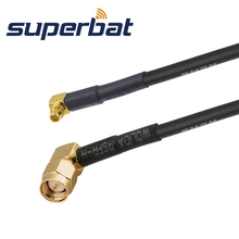 Superbat MMCX Plug Right Angle to SMA Male Right Angle Pigtail Cable RG174 15CM 2024 - buy cheap