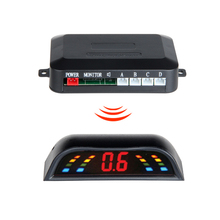 Kit de sensor de estacionamento sem fio com led, 4 sensores, automóvel, assistência reversa, sistema de monitoramento de radar 2024 - compre barato