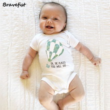 Newborn White Short Sleeve Baby Bodysuits Clothes Baby Infant Clothing Tiny Cottons Baby Jumpsuits Hot Air Balloon Print Onesie 2024 - buy cheap