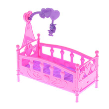 Accesorios para cama Mini, muñeca bonita, muebles, cama para bebé, muñeca Princesa, juguete de plástico, fantasía, sueño dulce, dormitorio 2024 - compra barato