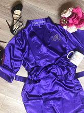 Roupão personalizado em cetim com nome, pijama de seda personalizado para casamento, damas de honra, despedida de solteira, decoração de festa 2024 - compre barato